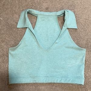 Warmup Collared Crop Top | Outdoor Voices | Size Medium